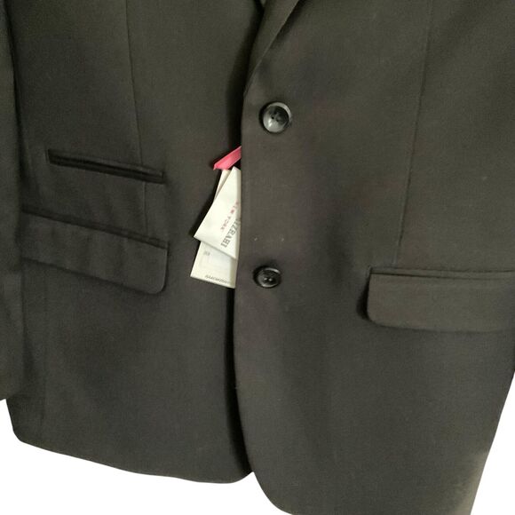 NWT Isaac Mizrahi New York Youth Size 20 Black Blazer Two Button Wool Child New - Picture 11 of 13